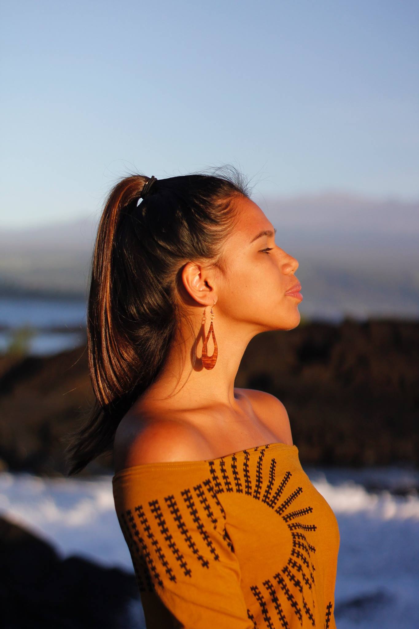 Hawaiian koa wood ring