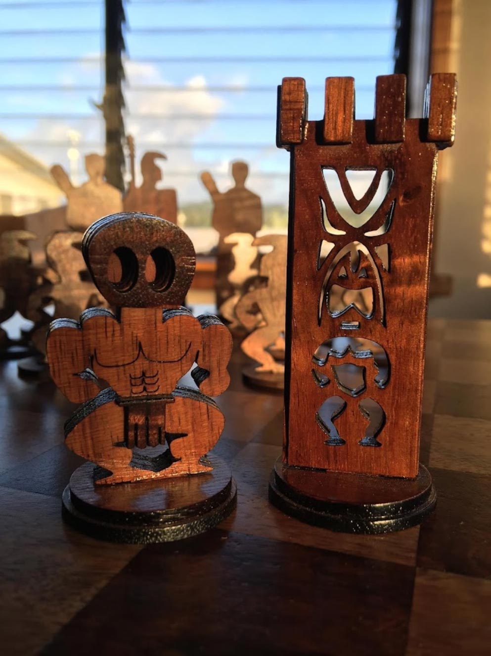 koa wood coasters made in Hawaii